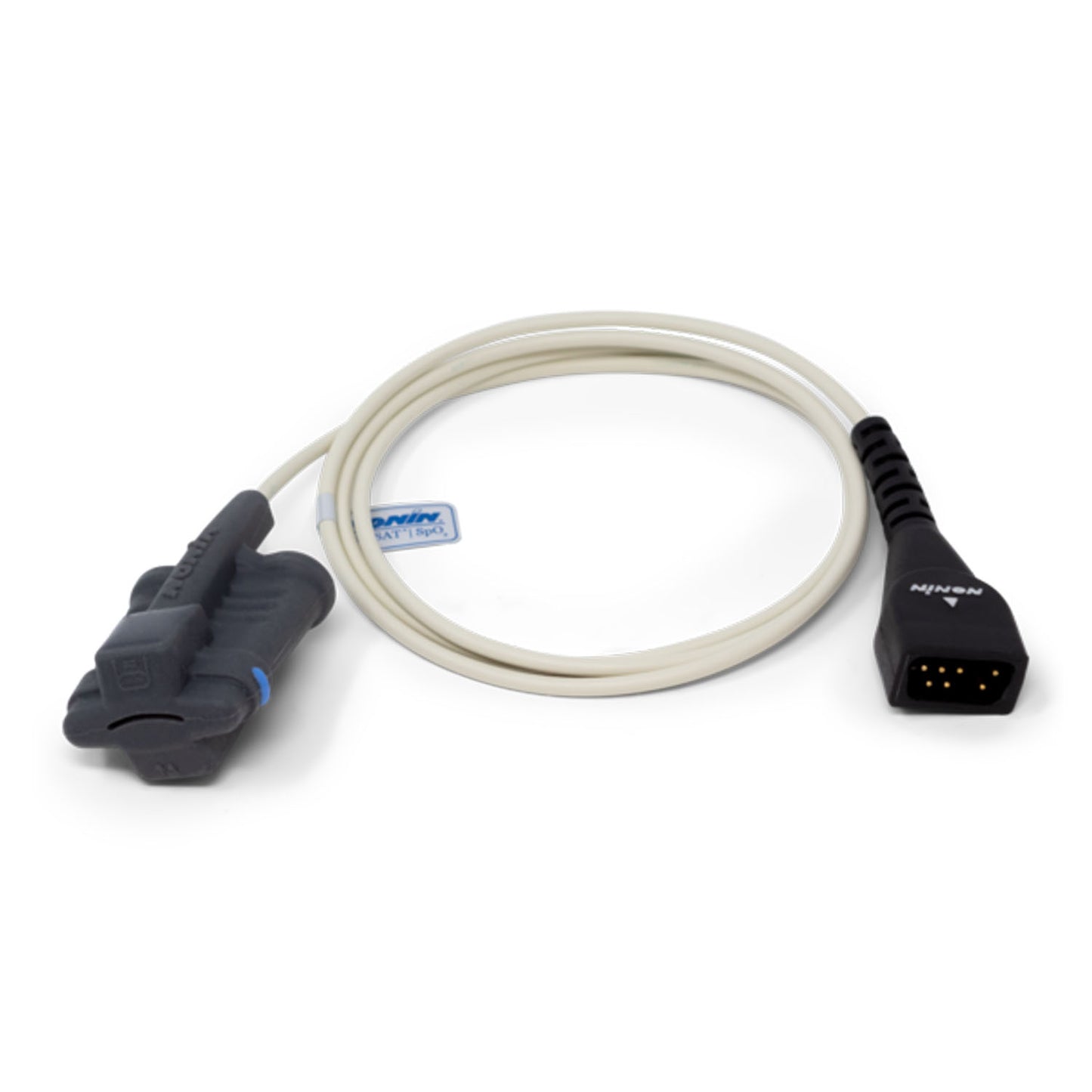 SpO2 Sensor, Soft, Reusable, Medium (1 meter), for use with 8000SM (Continental US Only - including Alaska & Hawaii)