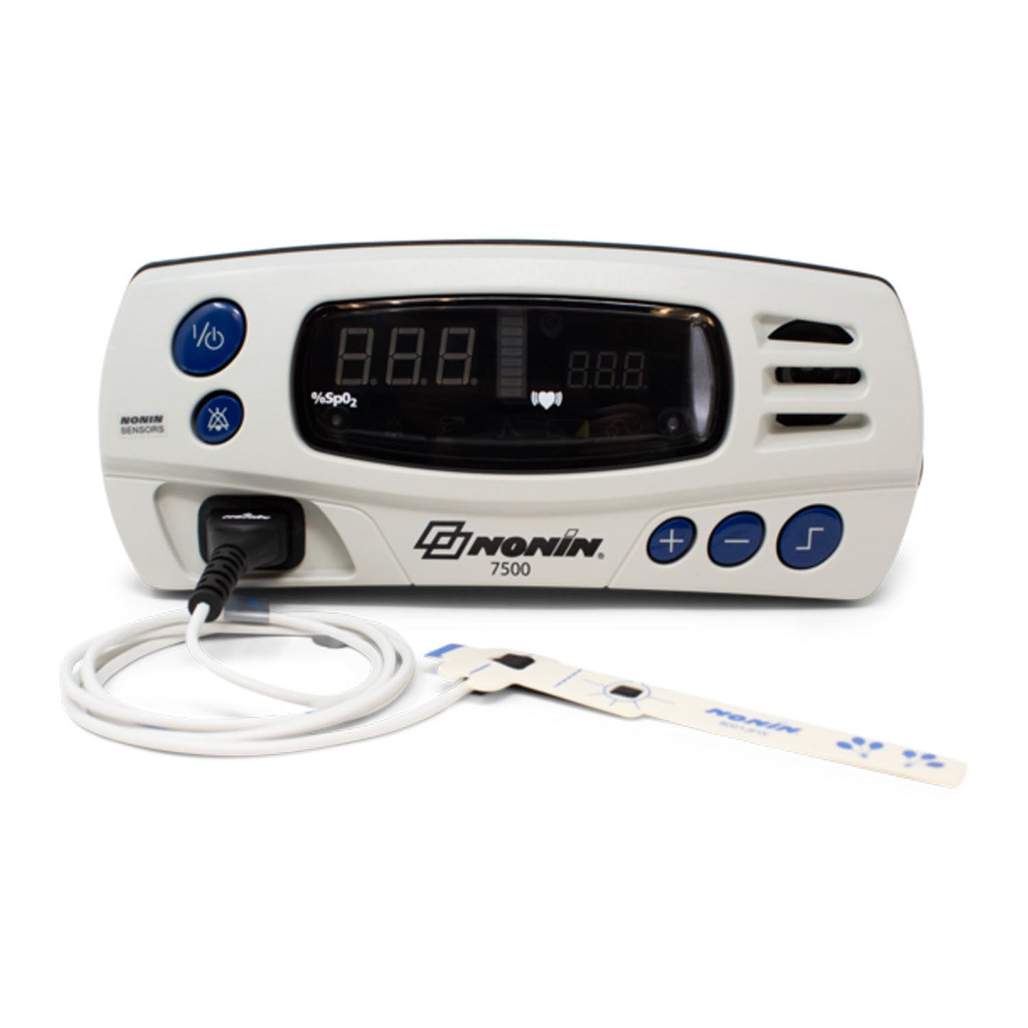 Includes: (1) 8001J Neonate Flex Reusable SpO2 Sensor (1 meter), with (25) 8001JFW FlexiWraps, (1) Power Supply, (1) Power Cord-US, (1) 7500B Battery Pack (located inside back cover), (1) 7500 Operator's Manual on CD-ROM (Continental US Only - including Alaska & Hawaii) (DROP SHIP ONLY)