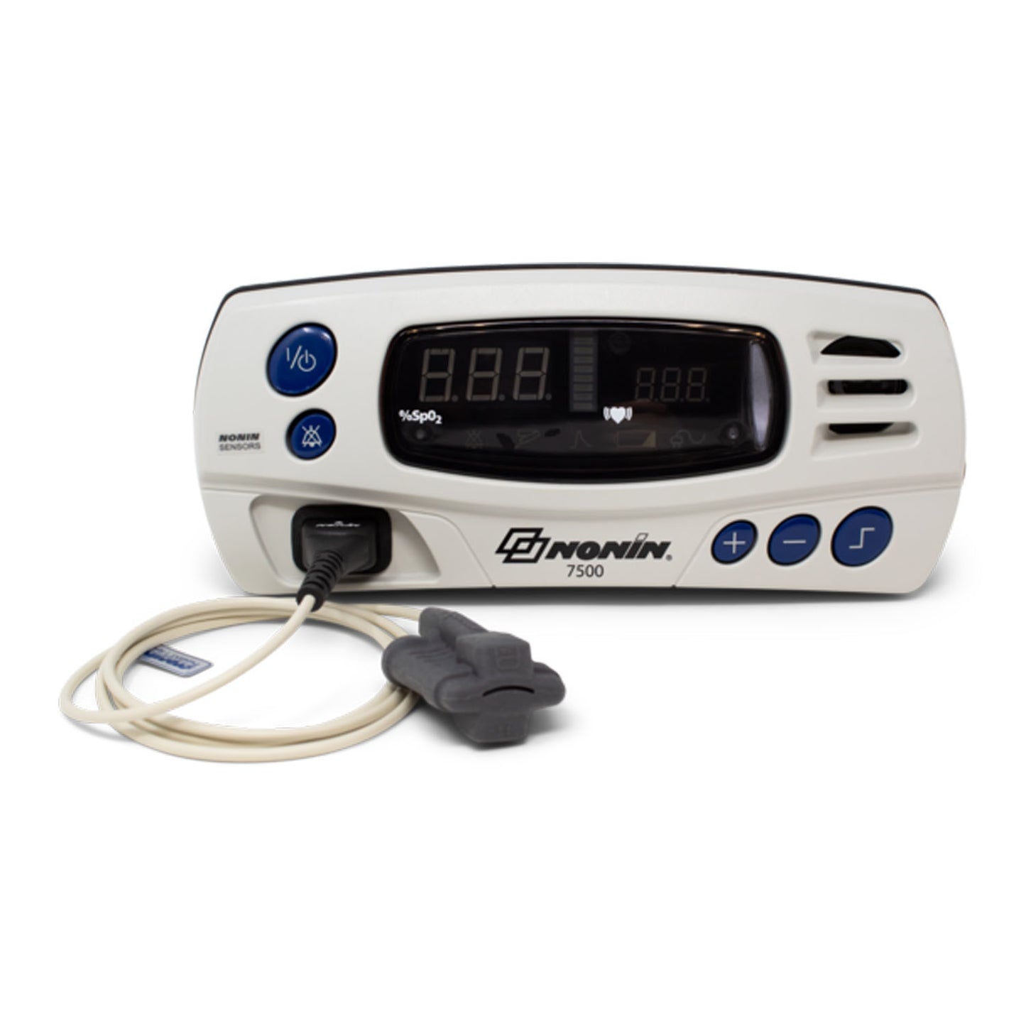 Includes: (1) 8000SM Medium Soft Reusable Sensor (1 meter), (1) Power Supply, (1) Power Cord-US, (1) 7500B Battery Pack (located inside back cover), (1) 7500 Operator's Manual on CD-ROM (Continental US Only - including Alaska & Hawaii) (DROP SHIP ONLY)