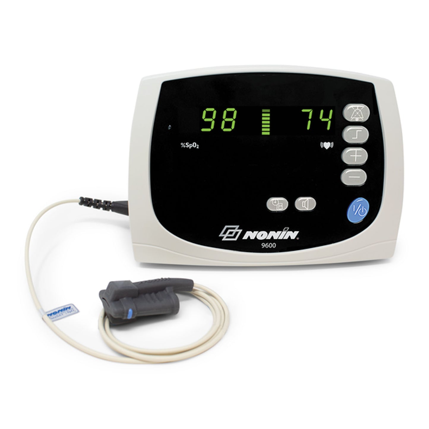 Includes: (1) 8000SM Medium Soft Reusable SpO2 Sensor (1 meter), (1) Power Supply, (1) Power Cord-US, (1) Avant B Battery Pack (located inside back cover), (1) 9600 Operators Manual on CD-ROM (Continental US Only - including Alaska & Hawaii) (DROP SHIP ONLY)