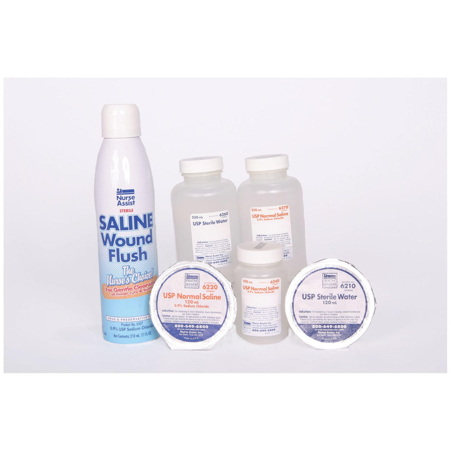 Saline Wound Flush, Spray Can, 7.1 oz, 12/cs (Rx) (150 cs/plt) (Item is Non-Returnable & Non-Refundable)