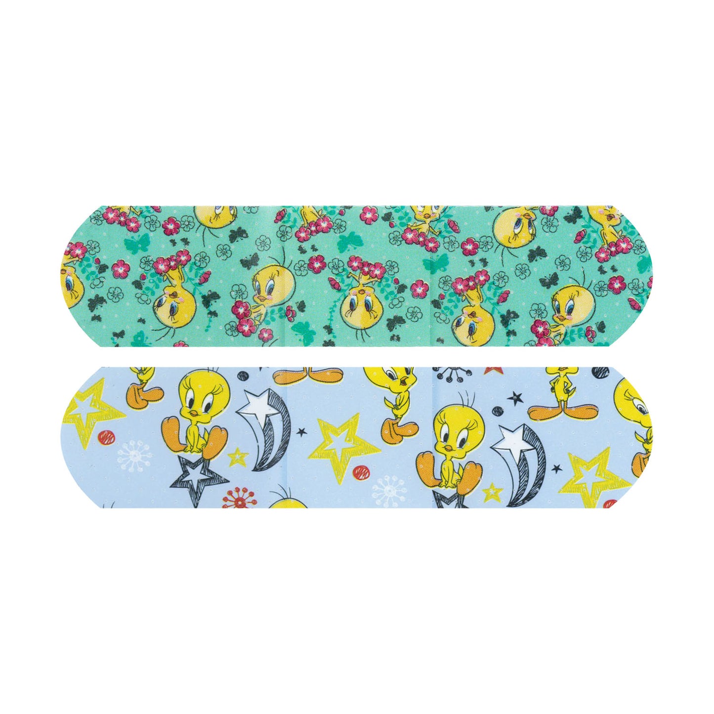 Stat Strip Adhesive Bandage, Looney Tunes Tweety Flowers Assorted Red/Blue, _" x 3", Stat Strip, 100/bx, 12 bx/cs (Item is not authorized to be sold in any direct-to-consumer platform or retail space which includes, but is not limited to, Amazon, Walmart, or any other platform or store that is considered retail)