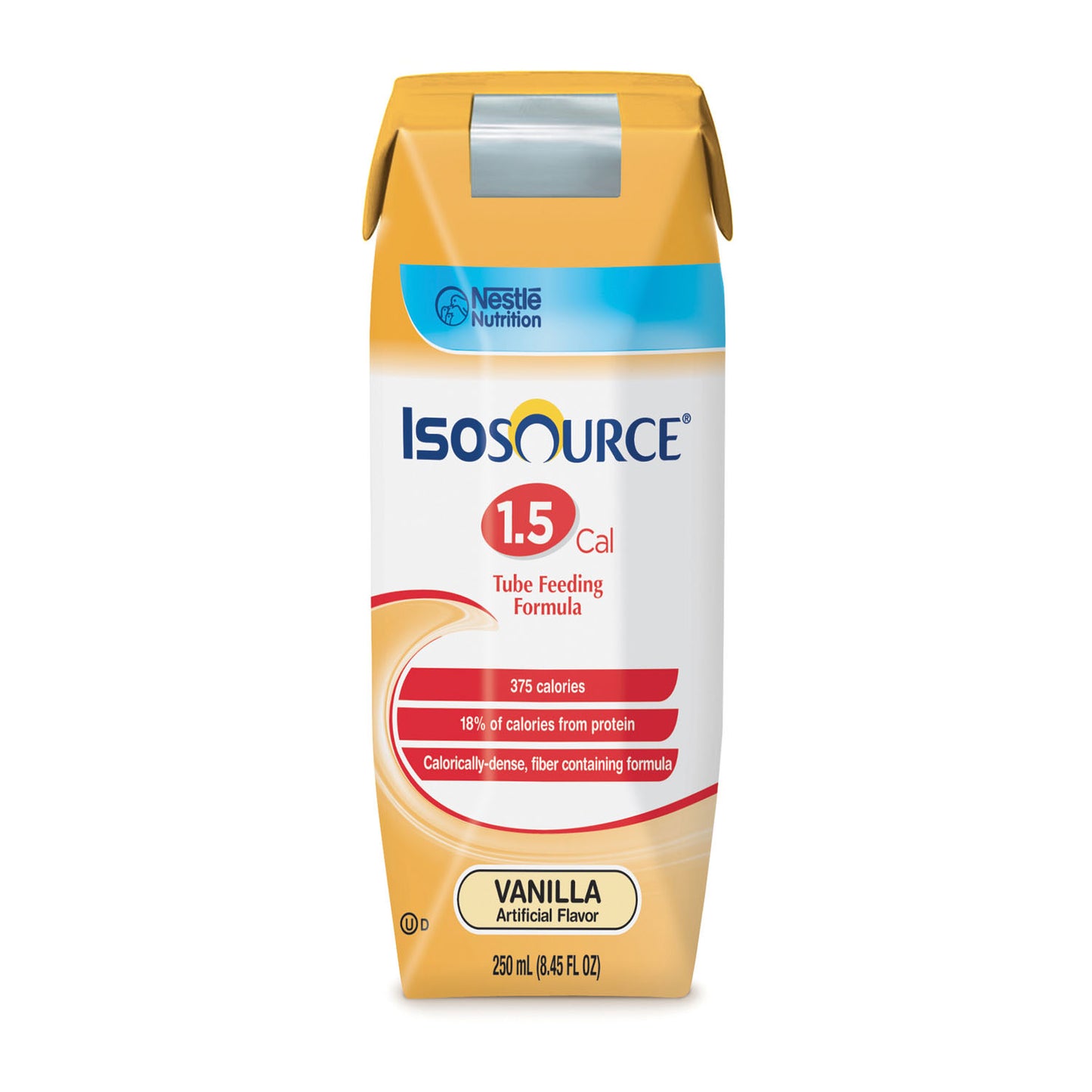 Isosource 1.5 Cal Unflavored, 250mL Tetra Prisma, 24/cs (144 cs/plt) (Minimum Expiry Lead is 90 days; Non-Returnable) (Continental US Only) (Nestle products cannot be sold online without Nestle's prior written permission) (Products cannot be sold on Amazon.com or any other 3rd party site)