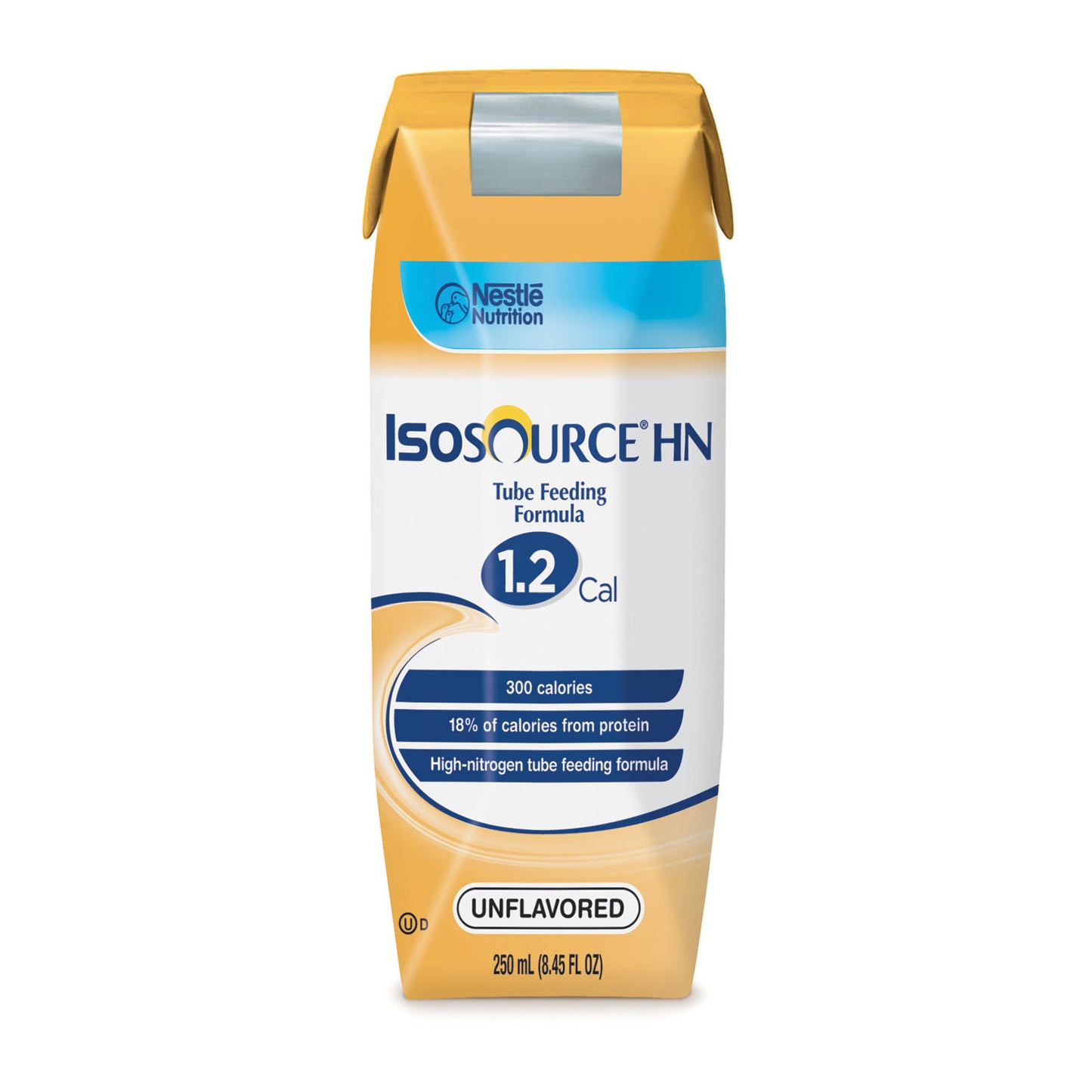 Isosource HN Unflavored, 250mL Tetra Prisma, 24/cs (144 cs/plt) (Minimum Expiry Lead is 90 days; Non-Returnable) (Continental US Only) (Nestle products cannot be sold online without Nestle's prior written permission) (Products cannot be sold on Amazon.com or any other 3rd party site)