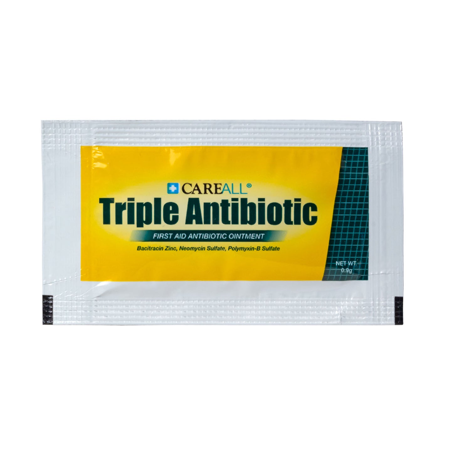 Triple Antibiotic Ointment, Single-Use Packet, 0.9g, Compared to the Active Ingredients in Neosporin, 25/bx, 36 bx/cs (Not Available for sale into Canada)