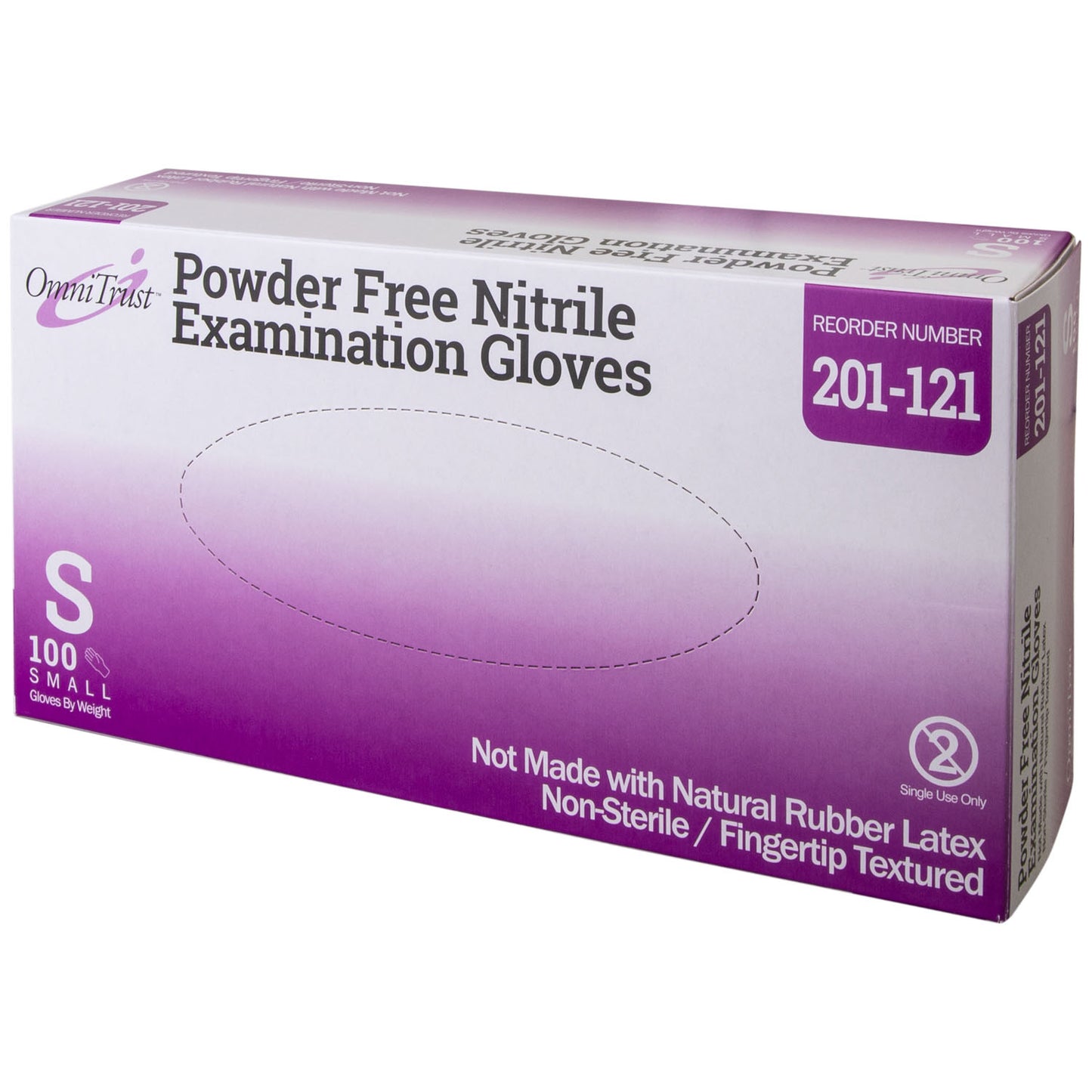 Exam Glove, Nitrile, Small, Textured Fingers, Blue, Powder Free (PF), 100/bx, 10 bx/cs (See additional pricing for drop ship orders less than 1,000 cs)