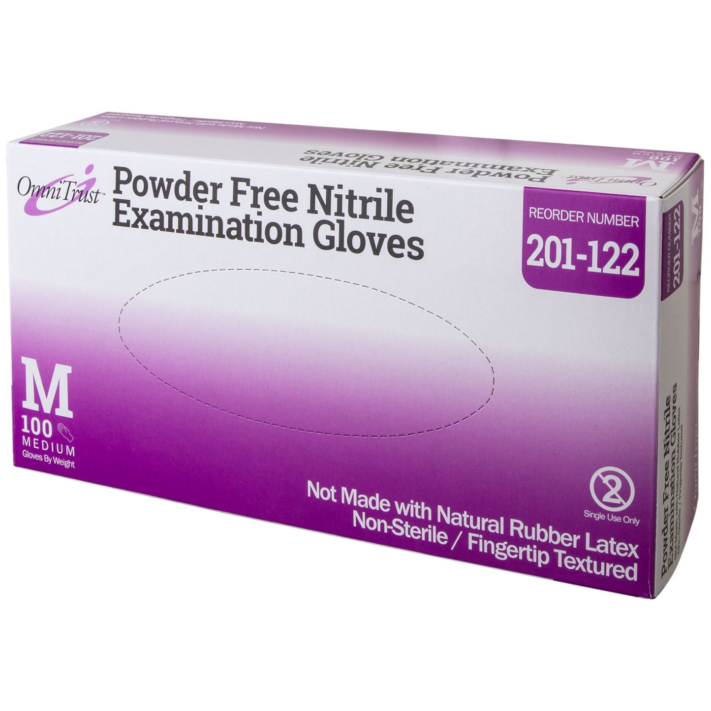 Exam Glove, Nitrile, Medium, Textured Fingers, Blue, Powder Free (PF), 100/bx, 10 bx/cs (80 cs/plt) (See additional pricing for drop ship orders less than 1,000 cs)