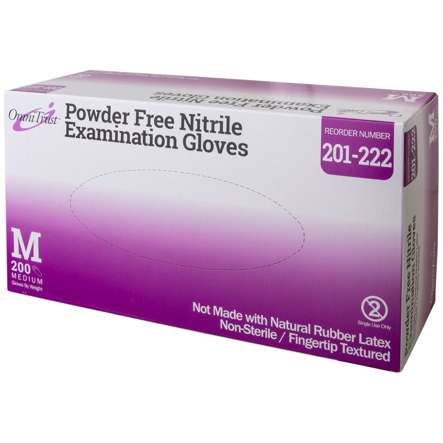 Exam Glove, Nitrile, Medium, Textured Fingers, Blue, Powder Free (PF), 200/bx, 10 bx/cs (50 cs/plt) (See additional pricing for drop ship orders less than 1,000 cs)