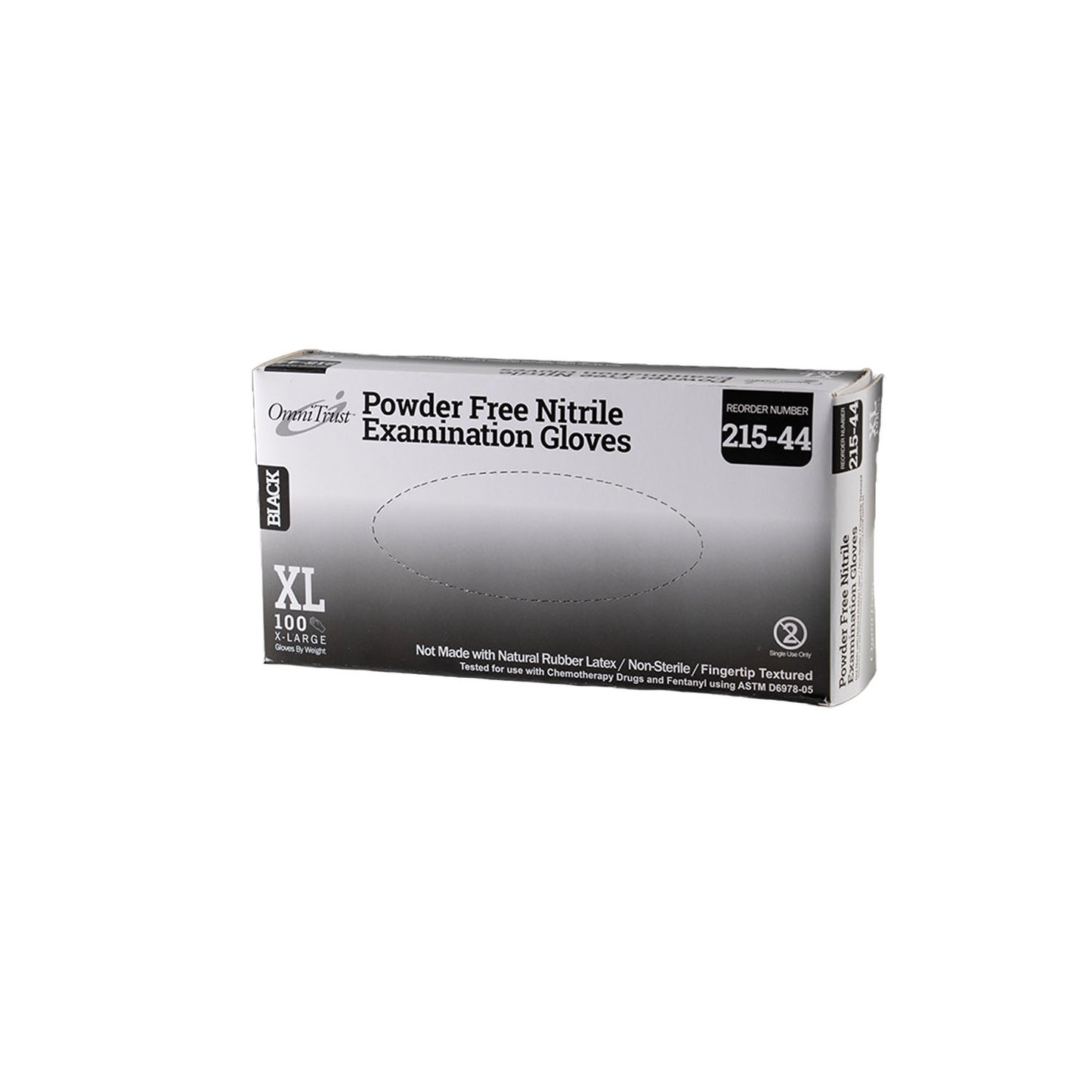 Exam Glove, Nitrile, 5.0g, X-Large, Power Free (PF), Black, 100/bx, 10bx/cs (See additional pricing for drop ship orders less than 1,000 cs)