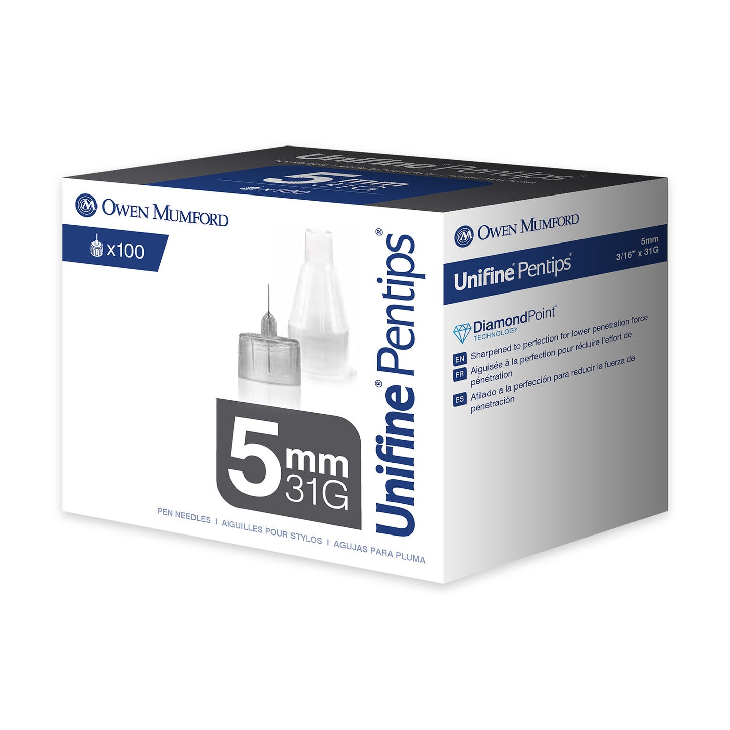 Pen Needle, 5mm, 100/bx (US & Canada Only)