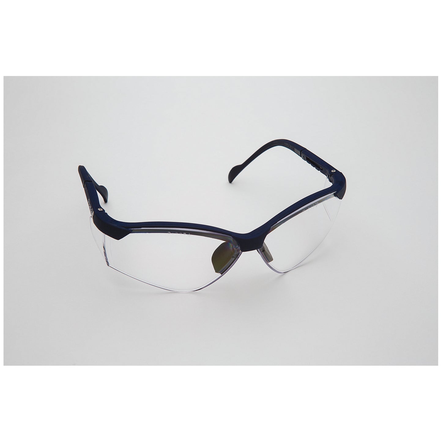 Safety Glasses, Blue Frame/Clear Lens. Universal Size, 12/cs (US SALES ONLY)