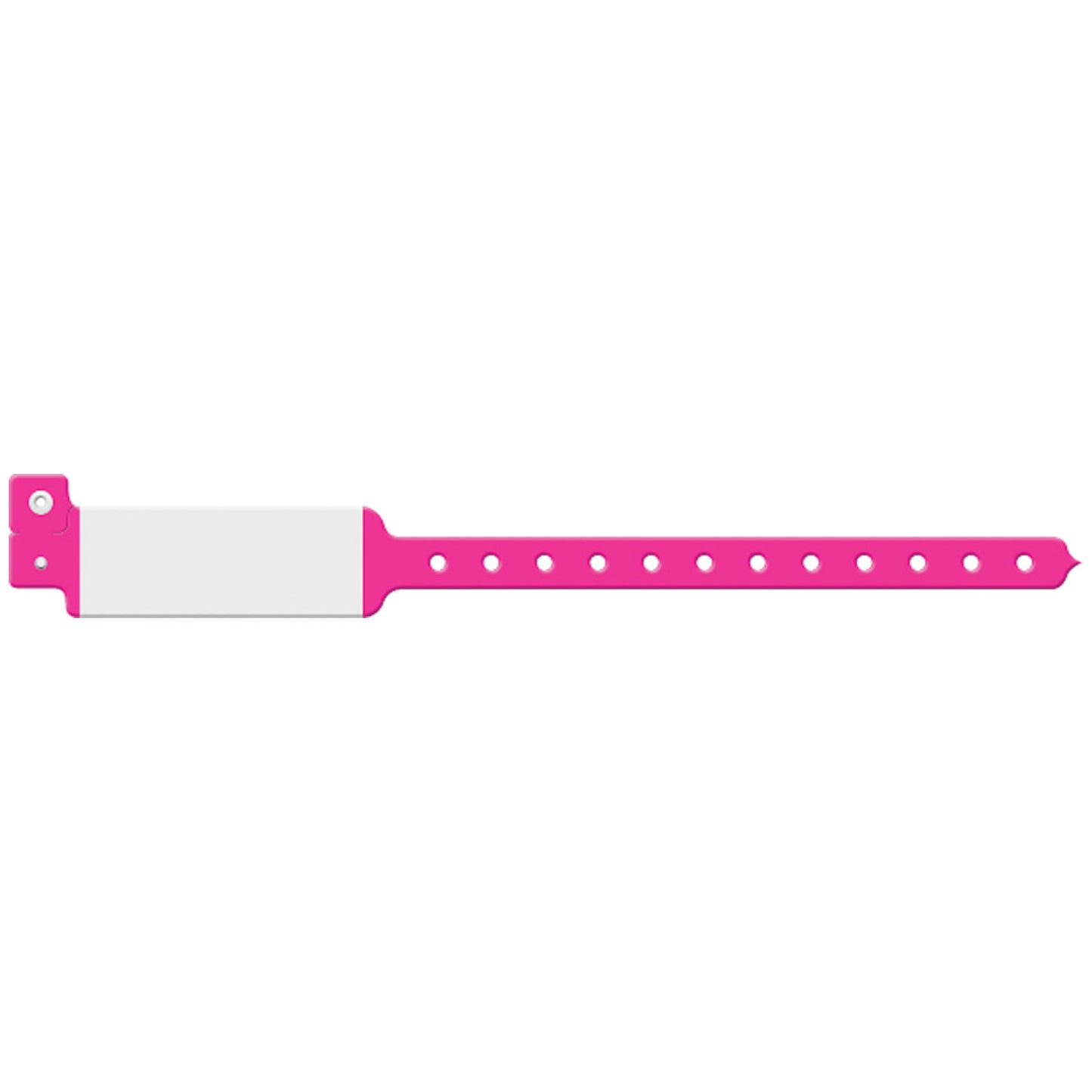 Wristband, Adult/ Pediatric, Imprinter Vinyl, Custom Printed, Neon Pink, 500/bx