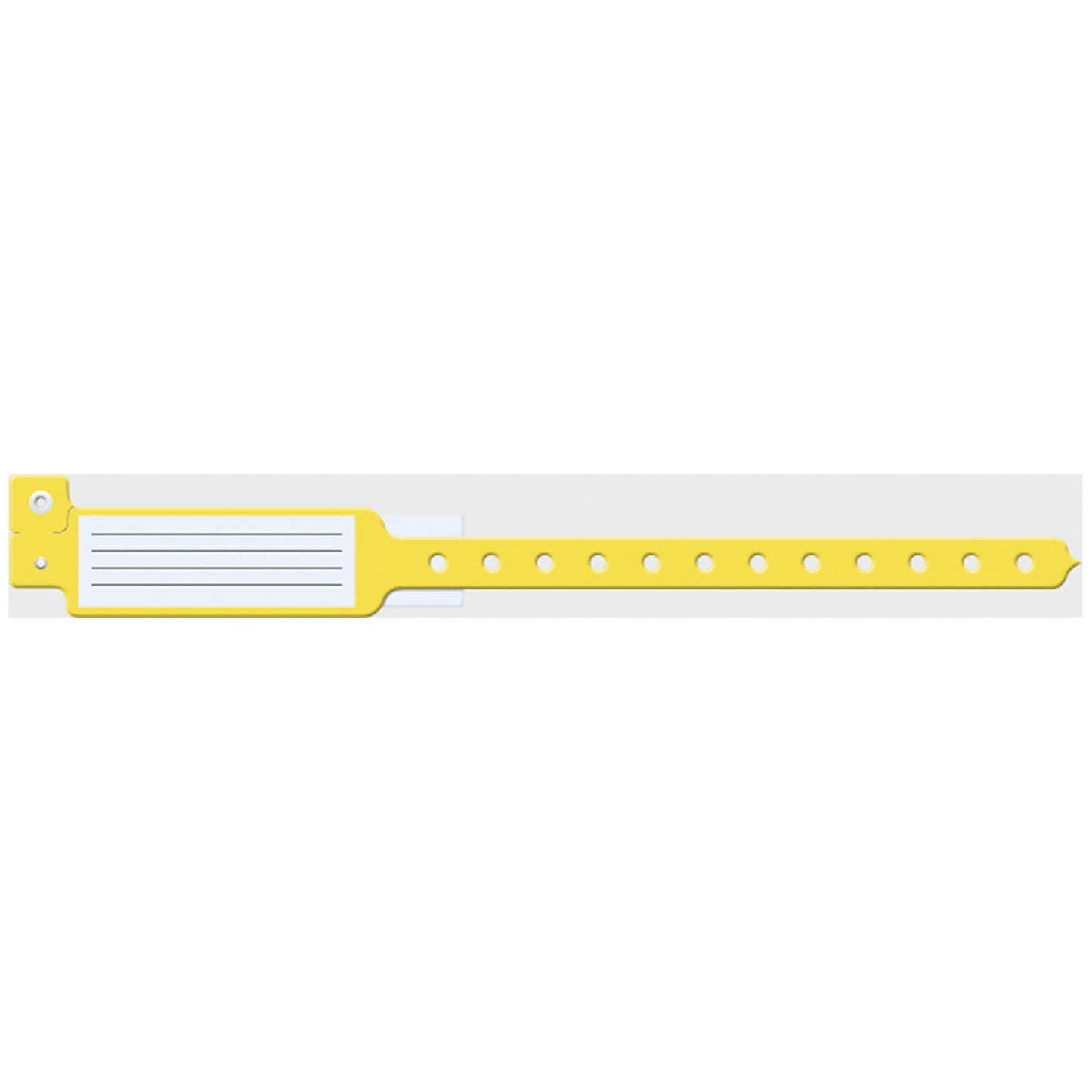 Wristband, Adult/ Pediatric, 10", Insert Vinyl, Custom Printed, Yellow, 250/bx