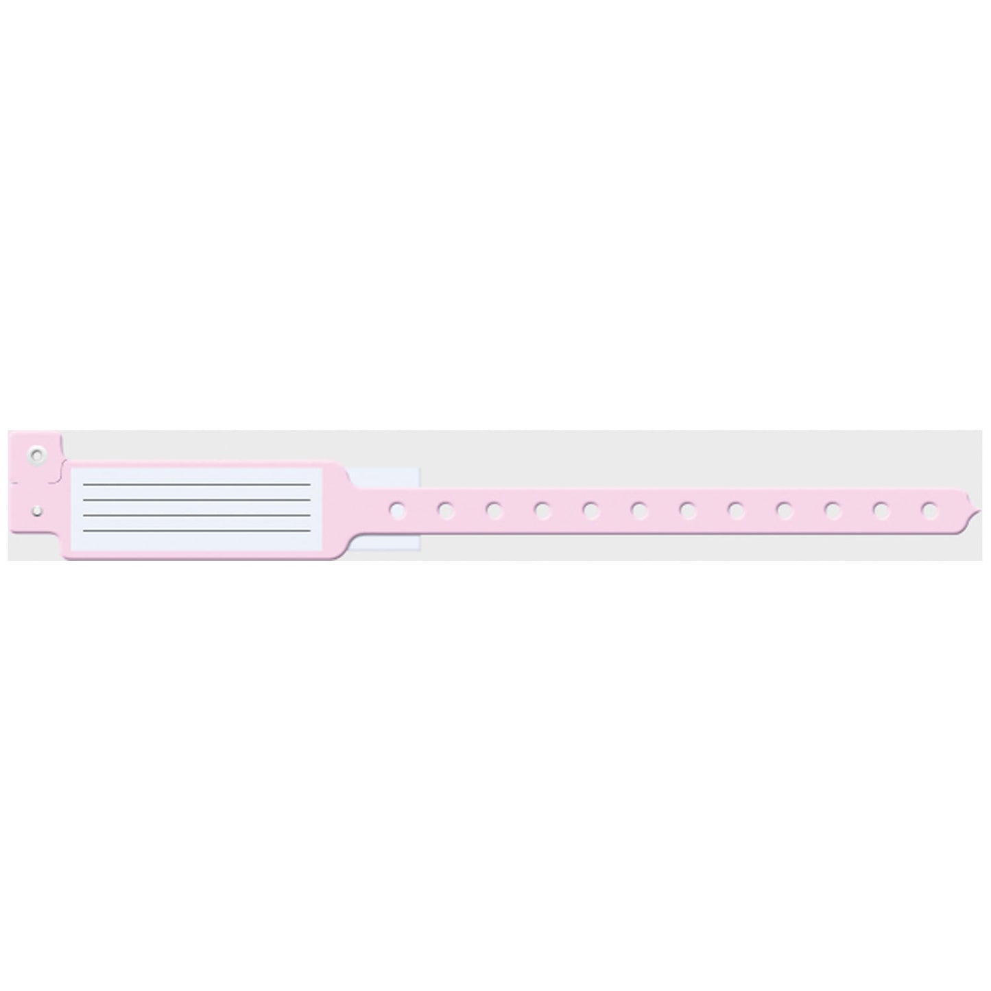 Wristband, Adult/ Pediatric, 10", Insert Vinyl, Pink, 250/bx