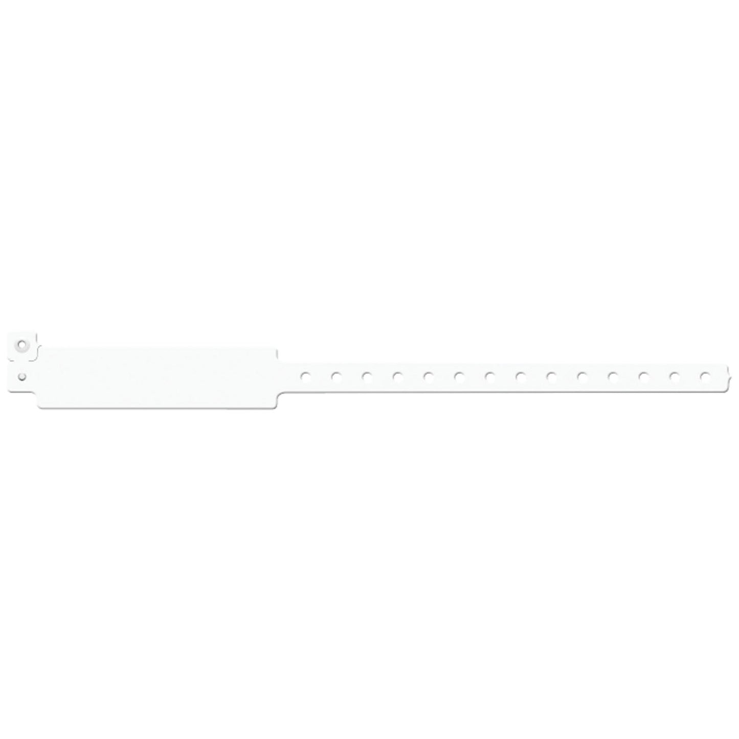 Wristband, Adult, Write-On Vinyl, White, 500/bx