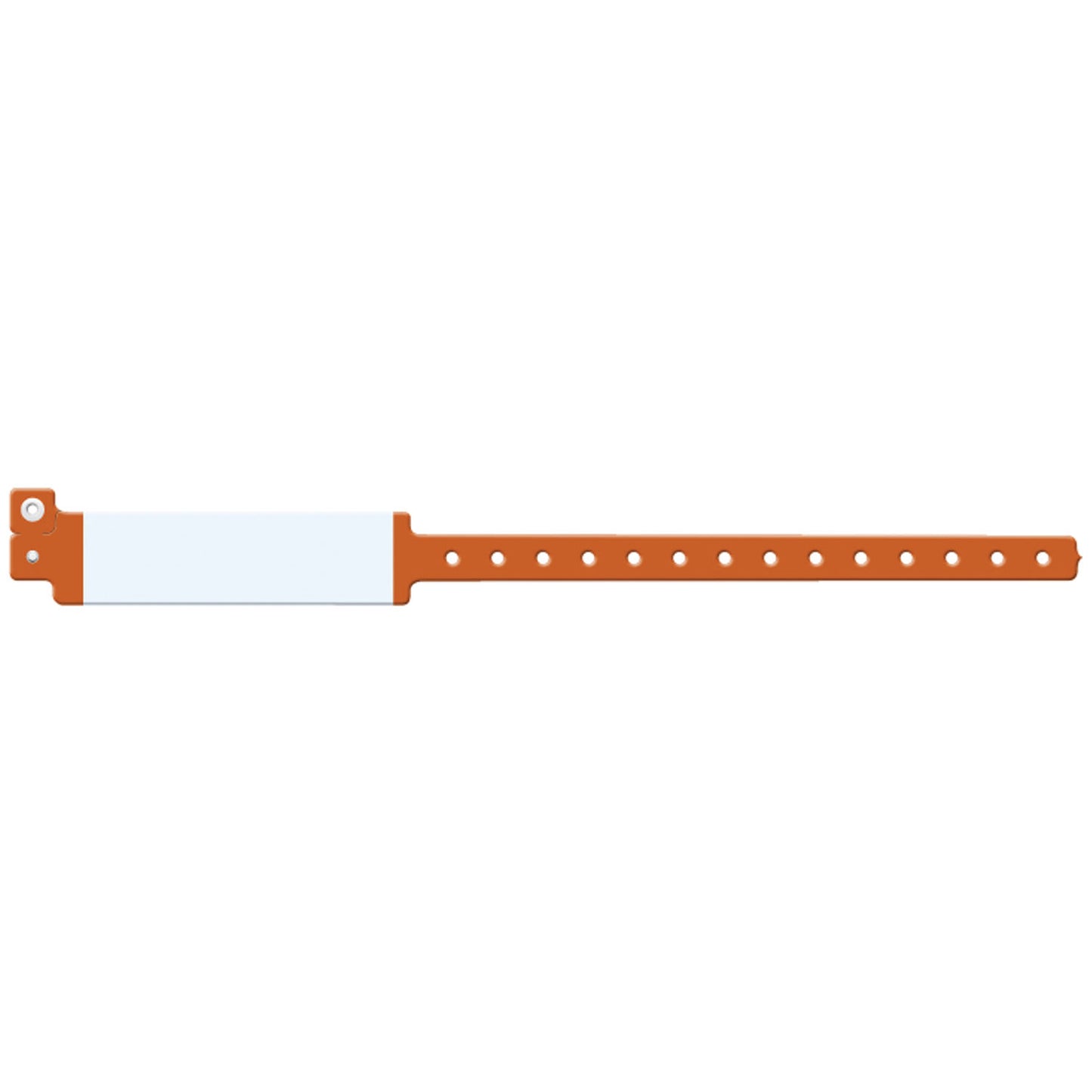 Wristband, Adult, Imprinter Vinyl, Custom Printed, Orange, 500/bx