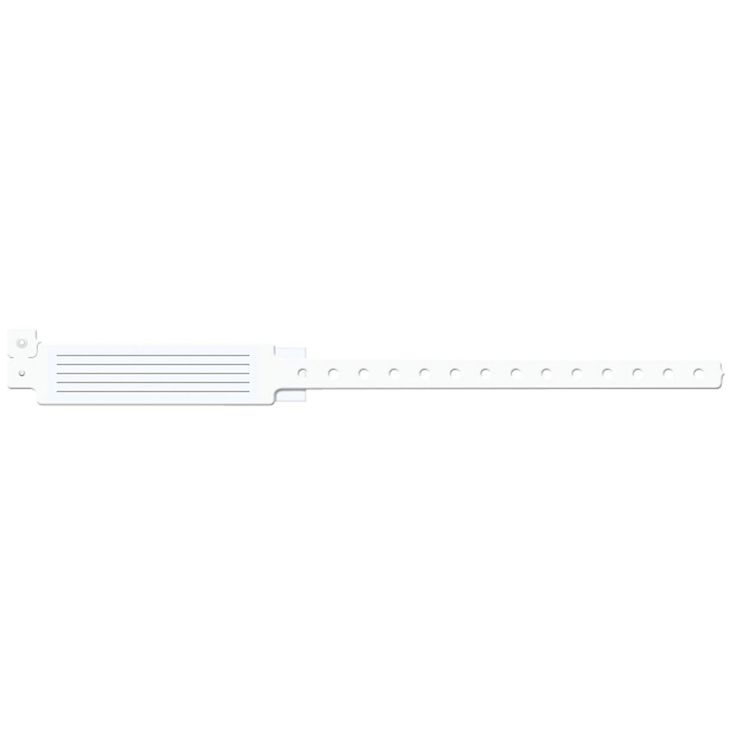 Wristband, Adult, 12", Insert Vinyl, White, 250/bx