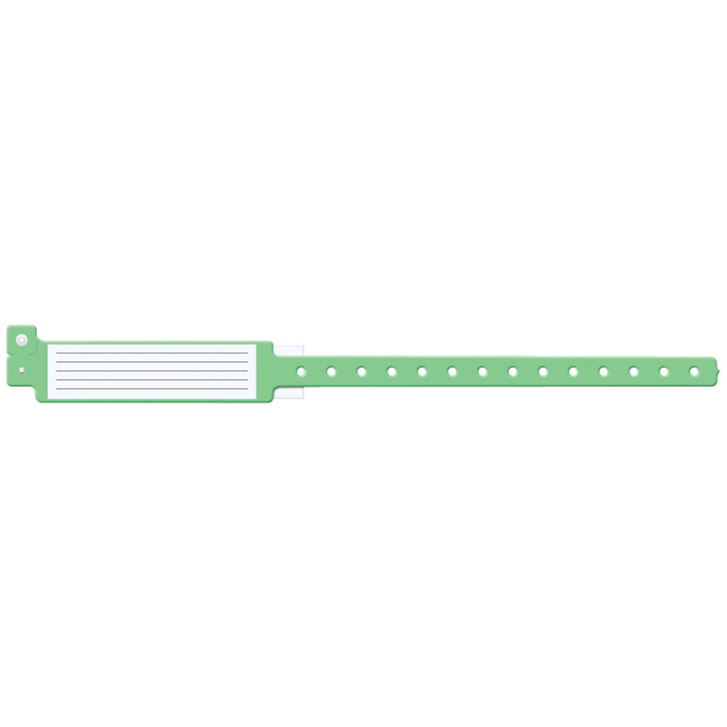 Wristband, Adult, 12", Insert Vinyl, Custom Printed, Green, 250/bx
