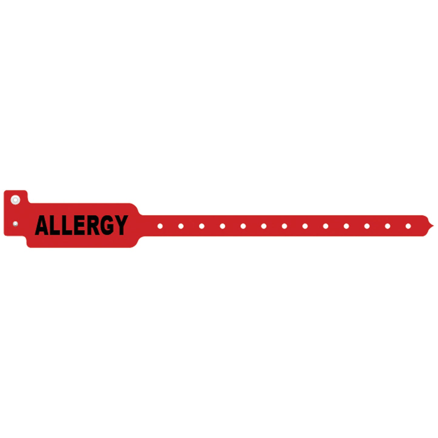 Wristband, Adult/ Pediatric, Tri-Laminate, Allergy, Red, 500/bx