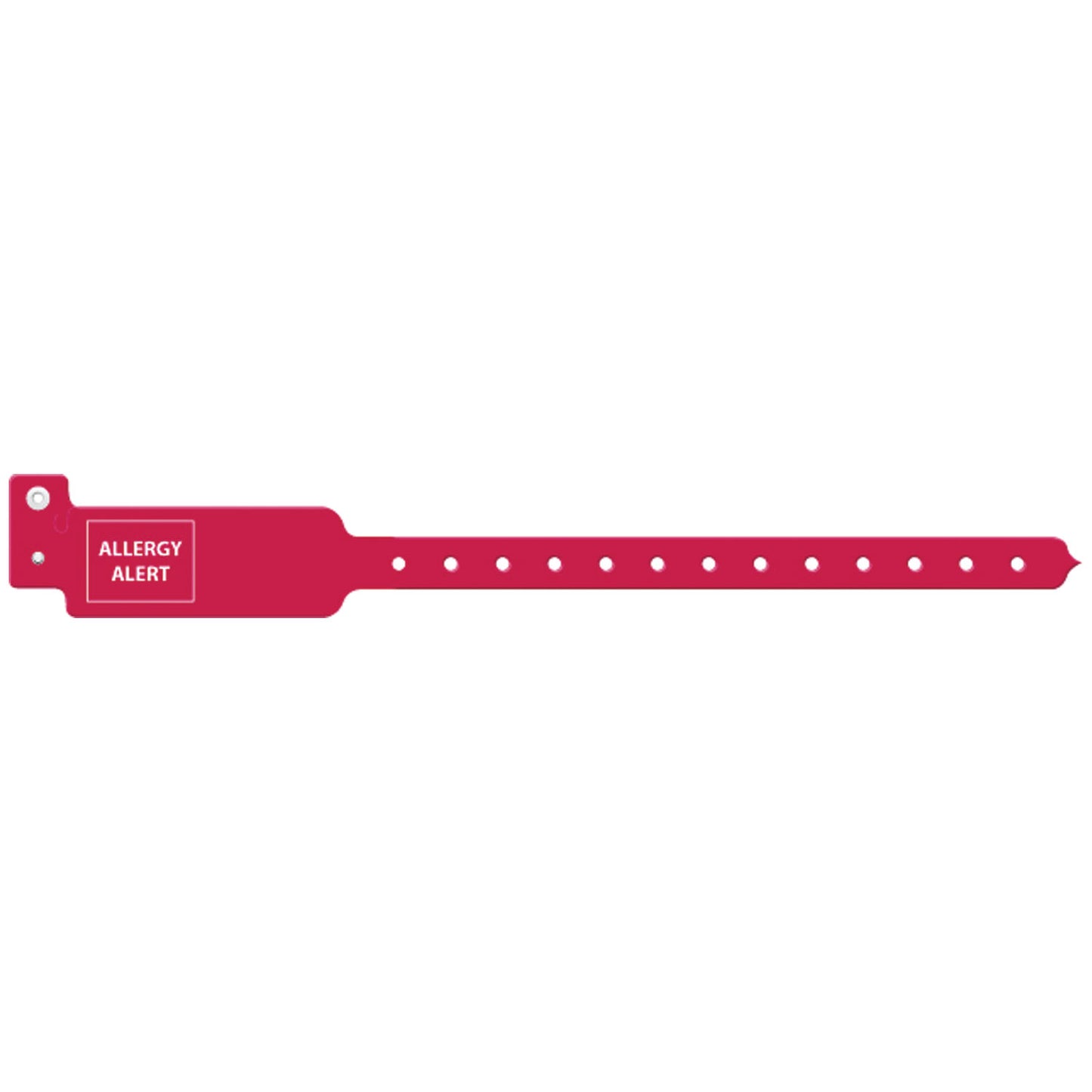 Wristband, Adult/ Pediatric, 10", Tri-Laminate, Allergy Alert, Cranberry, 250/bx