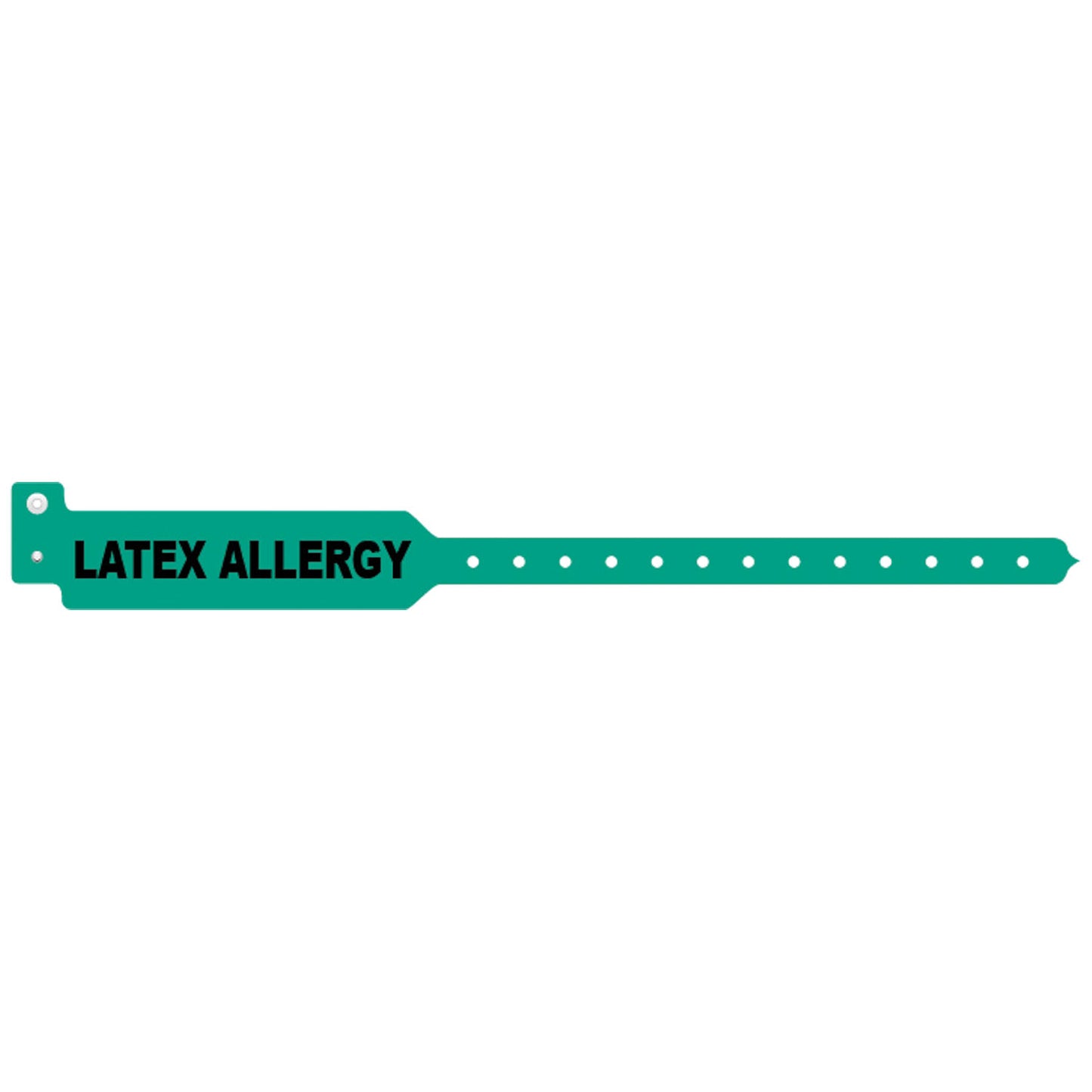 Wristband, Adult, Tri-Laminate, Latex Allergy, Green, 500/bx