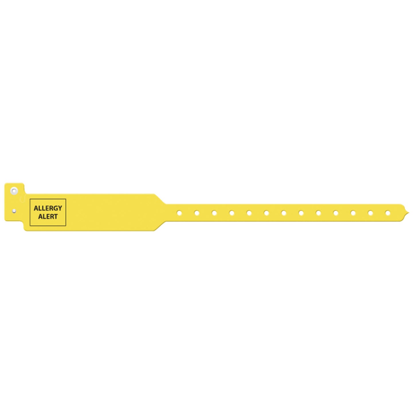 Wristband, Adult, 12", Tri-Laminate, Allergy Alert, Yellow, 250/bx