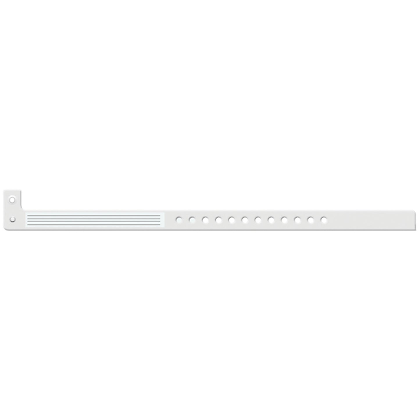 Wristband, L-Shape, Insert Vinyl, Custom Printed, Clear, 500/bx