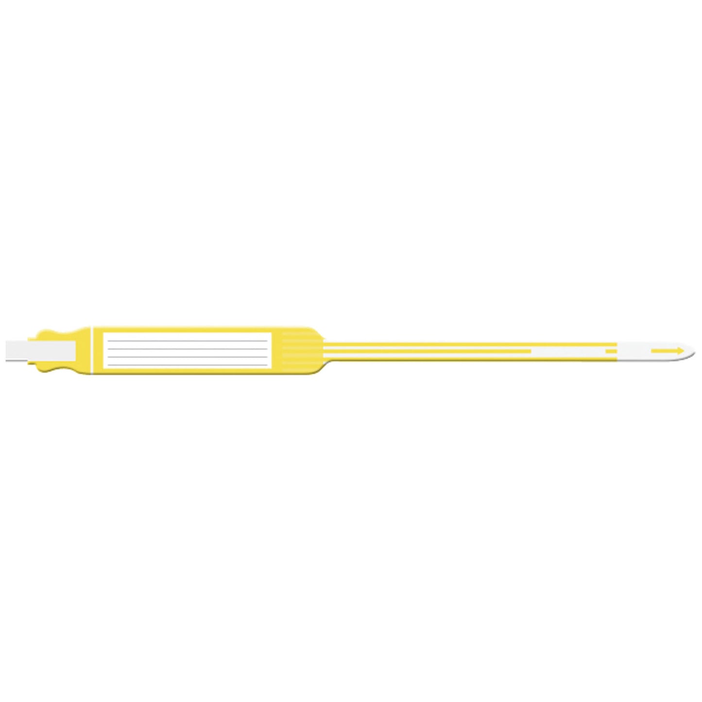 Wristband, Adult, Insert, Self Adhesion, Tri-Laminate, Yellow, 250/bx