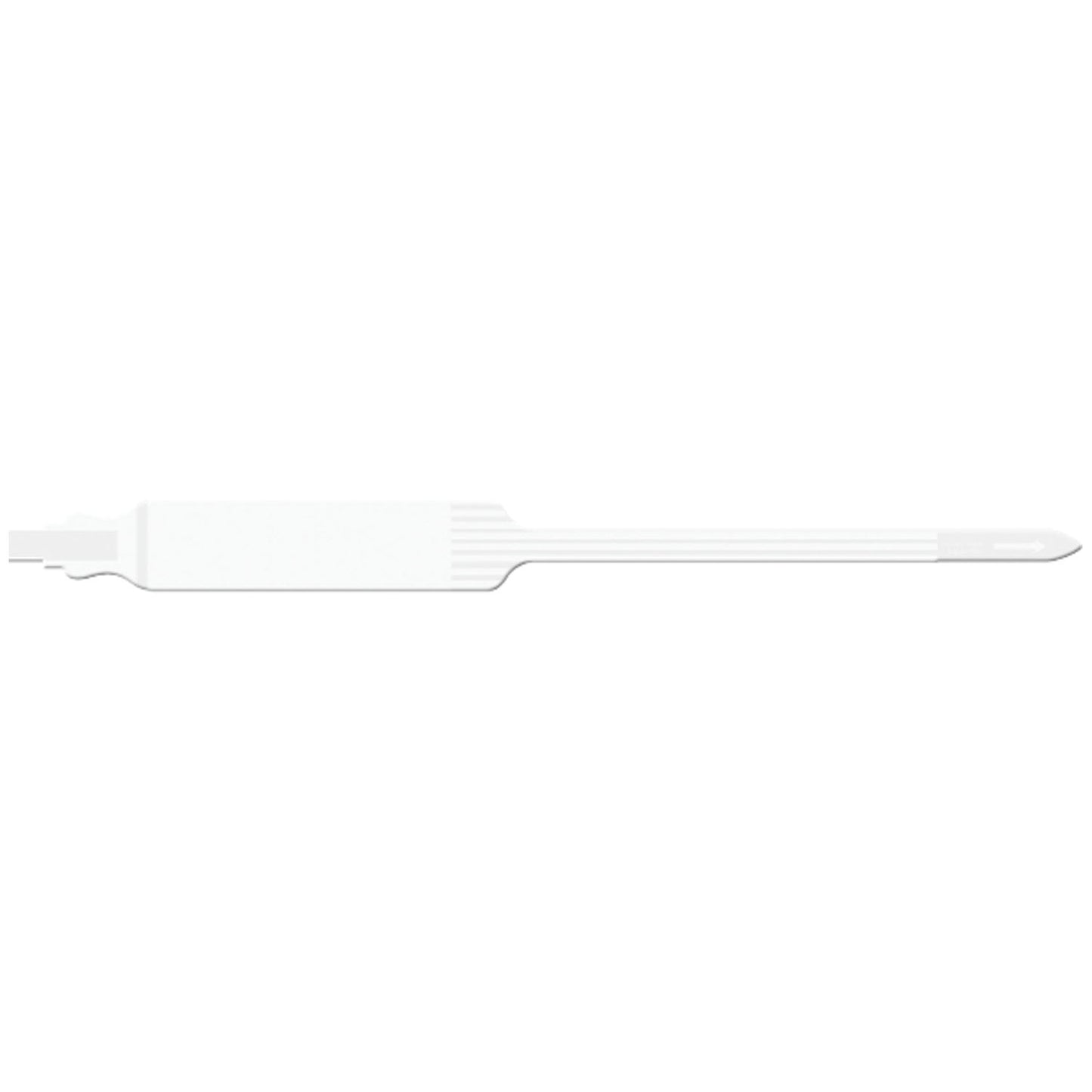 Wristband, Adult, Extra Wide, Imprinter Tri-Laminate, Self Adhesion, White, 250/bx