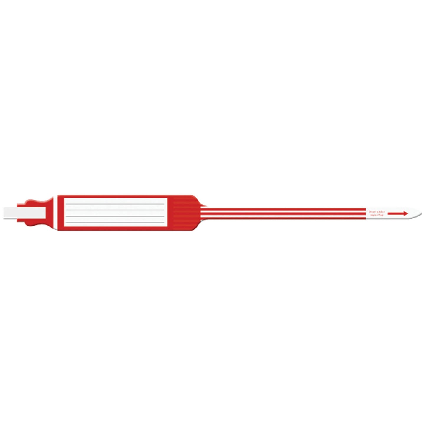 Wristband, Adult, Insert, Self Adhesion, Tri-Laminate, X-Wide, Red, 250/bx