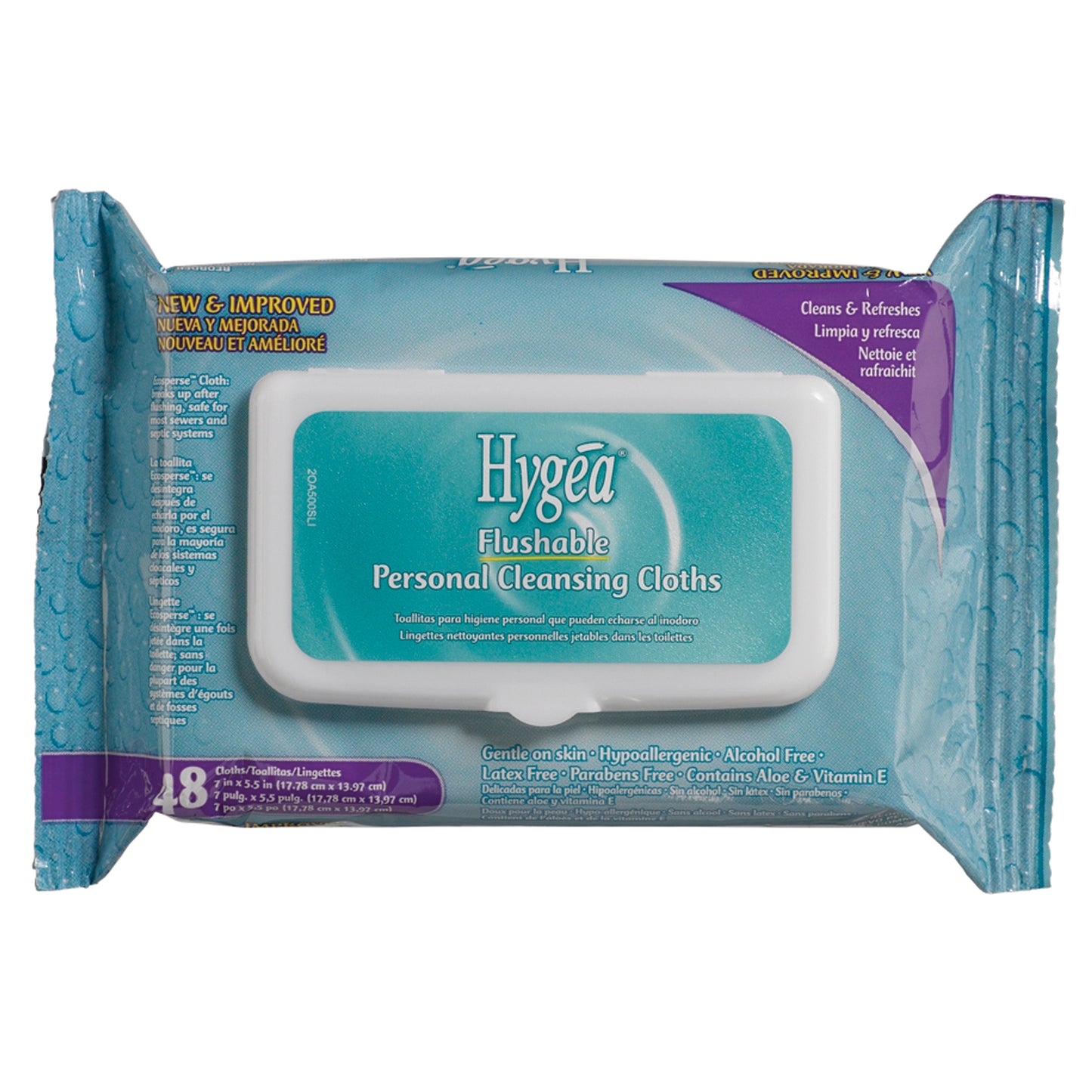 Flushable Personal Cleansing Cloths, 5.5" x 7", 48/pk, 12 pk/cs (108 cs/plt) (Products cannot be sold on Amazon.com or any other 3rd party site) (US Only)