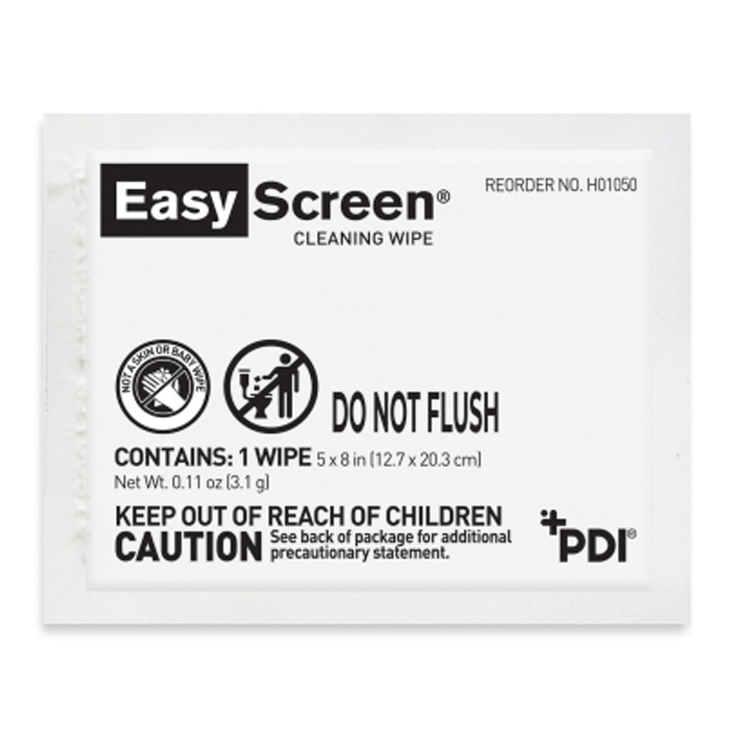 Easy Screen Cleaning Wipe, 5"x8", 1/pk, 50 pk/bx, 10 bx/cs (US Only) (Products cannot be sold on Amazon.com or any other 3rd party site)