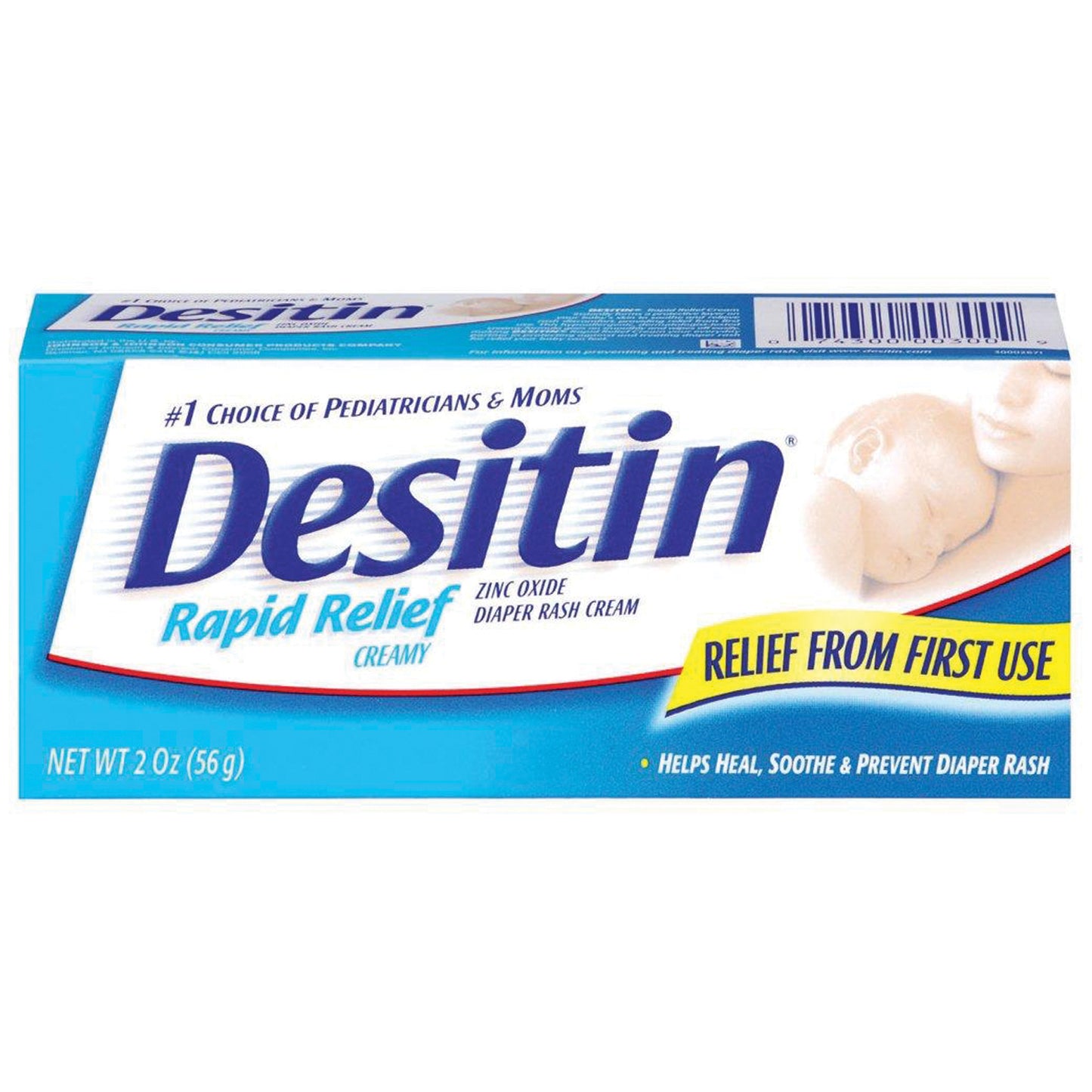 Diaper Rash Cream, Rapid Relief, 2 oz, 36/cs (Continental US+HI Only) (Pricing Subject to Change without Prior Notification)