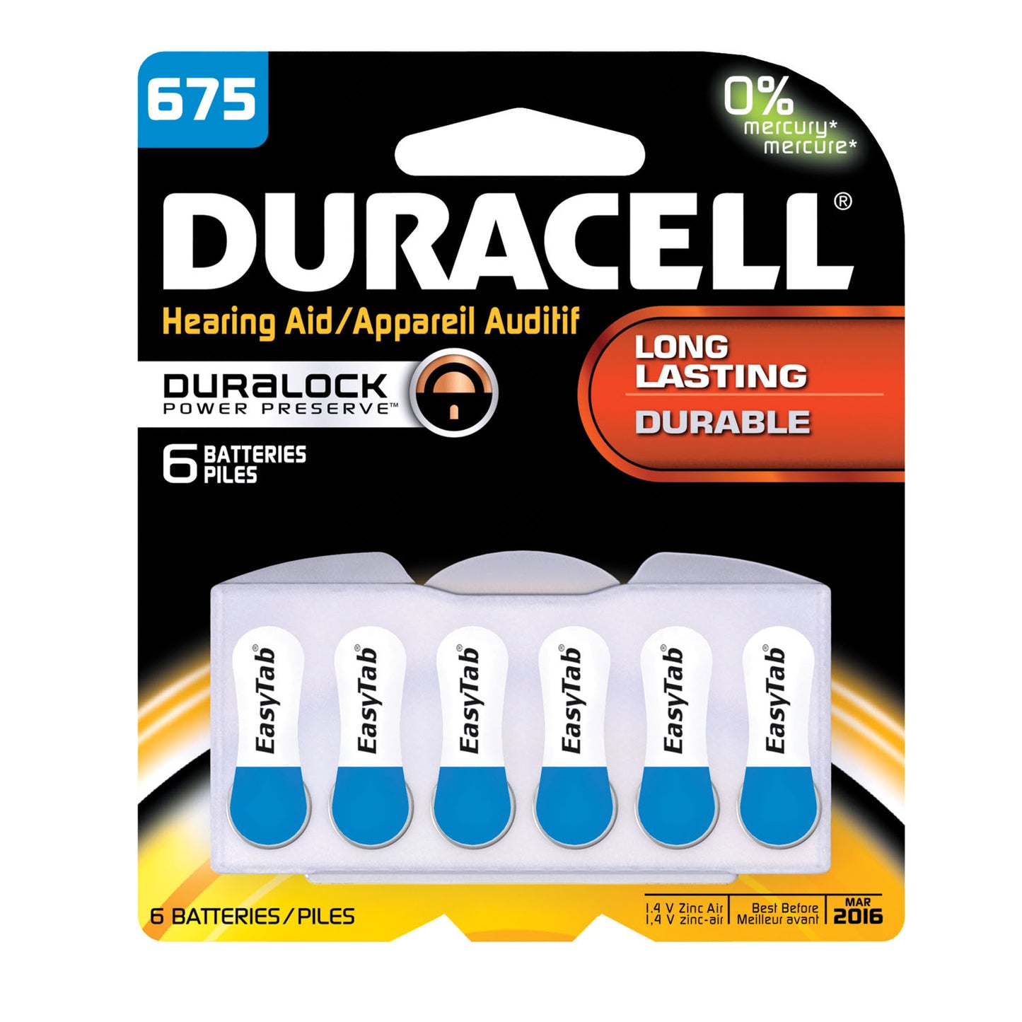 Battery, Zinc Air, Size 675, 6pk, 6 pk/bx, 6bx/cs (UPC# 66126) (Products are not for Private Household Markets; Products cannot be sold on Amazon.com or any other 3rd party site)