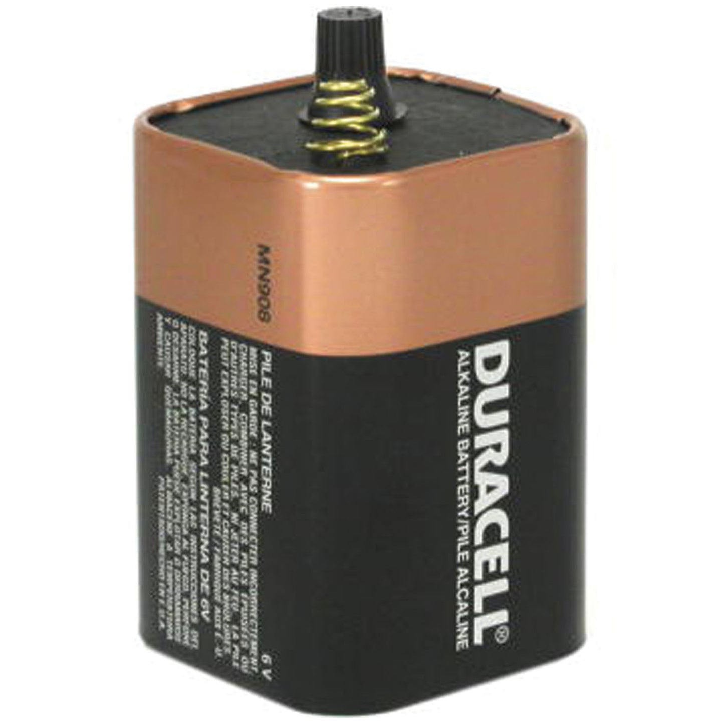 Battery, Alkaline, 6V, Spring Top, 6/cs
