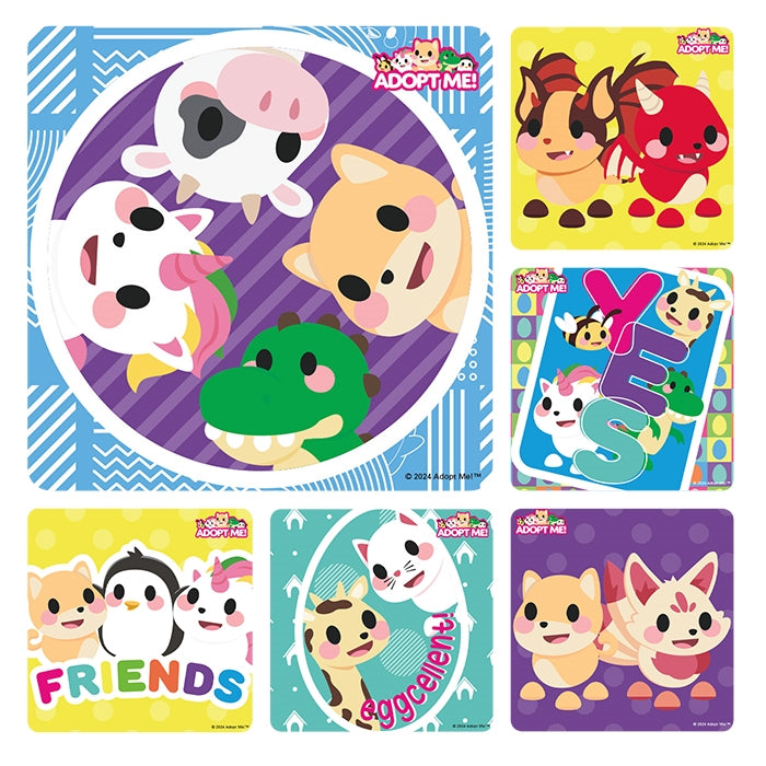 Stickers 2.5 in x 2.5 in Roblox's Adopt Me Stickers 100/Rl (PS797)