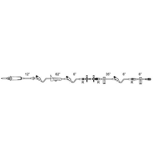 IV Administration Set, 15 drop/ml, 139", 24/cs (Rx) (Continental US+HI Only)