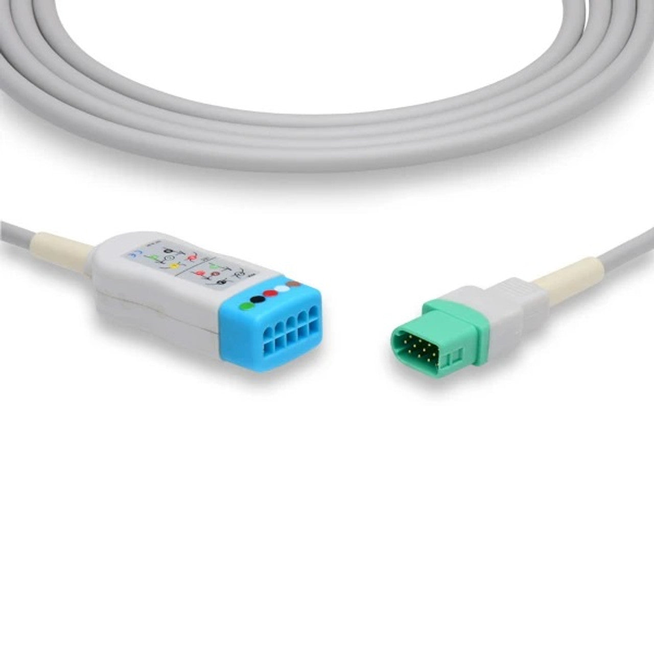 3/5 Lead ECG Cable, 10', Reusable (Continental US Only) (DROP SHIP ONLY) (Pricing Subject to Change without Notice)