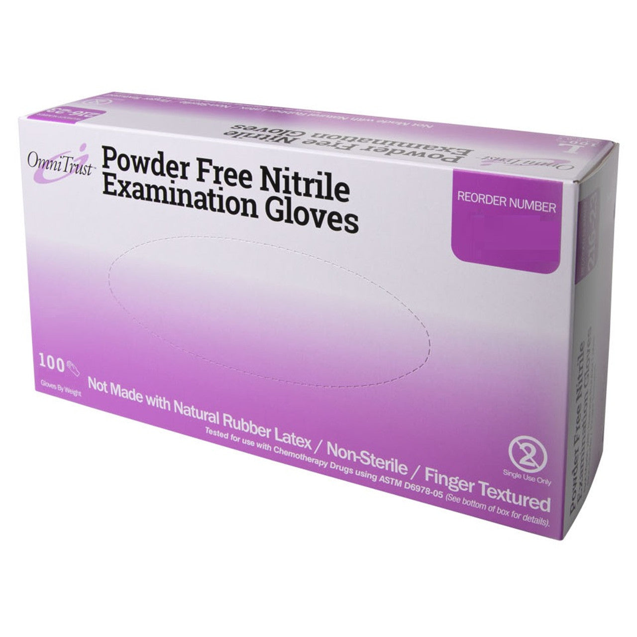 Glove, Exam, Nitrile, Powder-Free (PF), Chemo Rated, Textured, Beaded Cuff, Small, 100/bx, 10 bx/cs (See additional pricing for drop ship orders less than 1,000 cs)