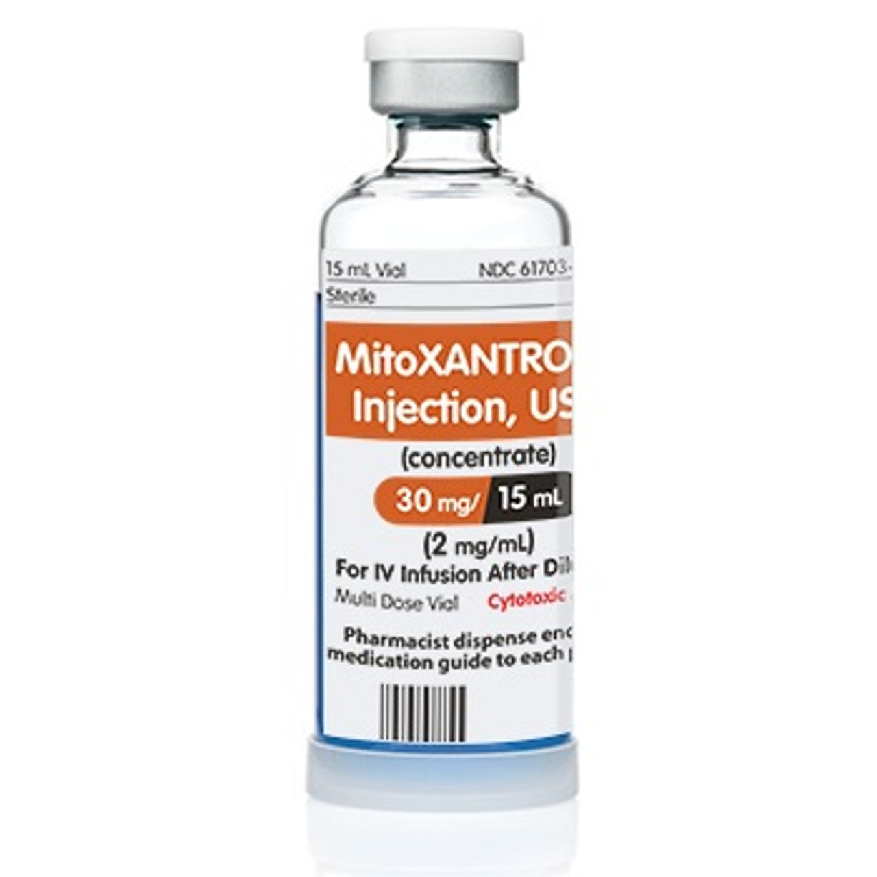 Mitoxantrone Injection, USP, 2 mg/ml, 12.5 ml Vial, Multiple Dose, Onco-Tain Glass Fliptop Vial (Rx) (Item is Non-Returnable) (We must have your Wholesale Drug License on File before shipping this product) (US Only, Excluding IN and ND)