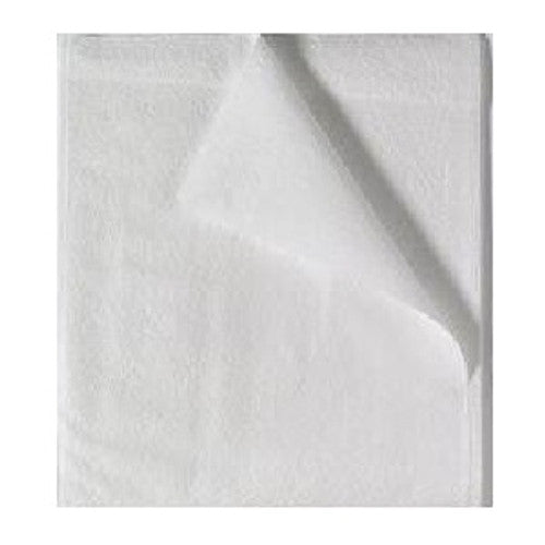 Drape Sheet, 40" x 60", White, 3-Ply Tissue, Latex Free (LF), 100/cs