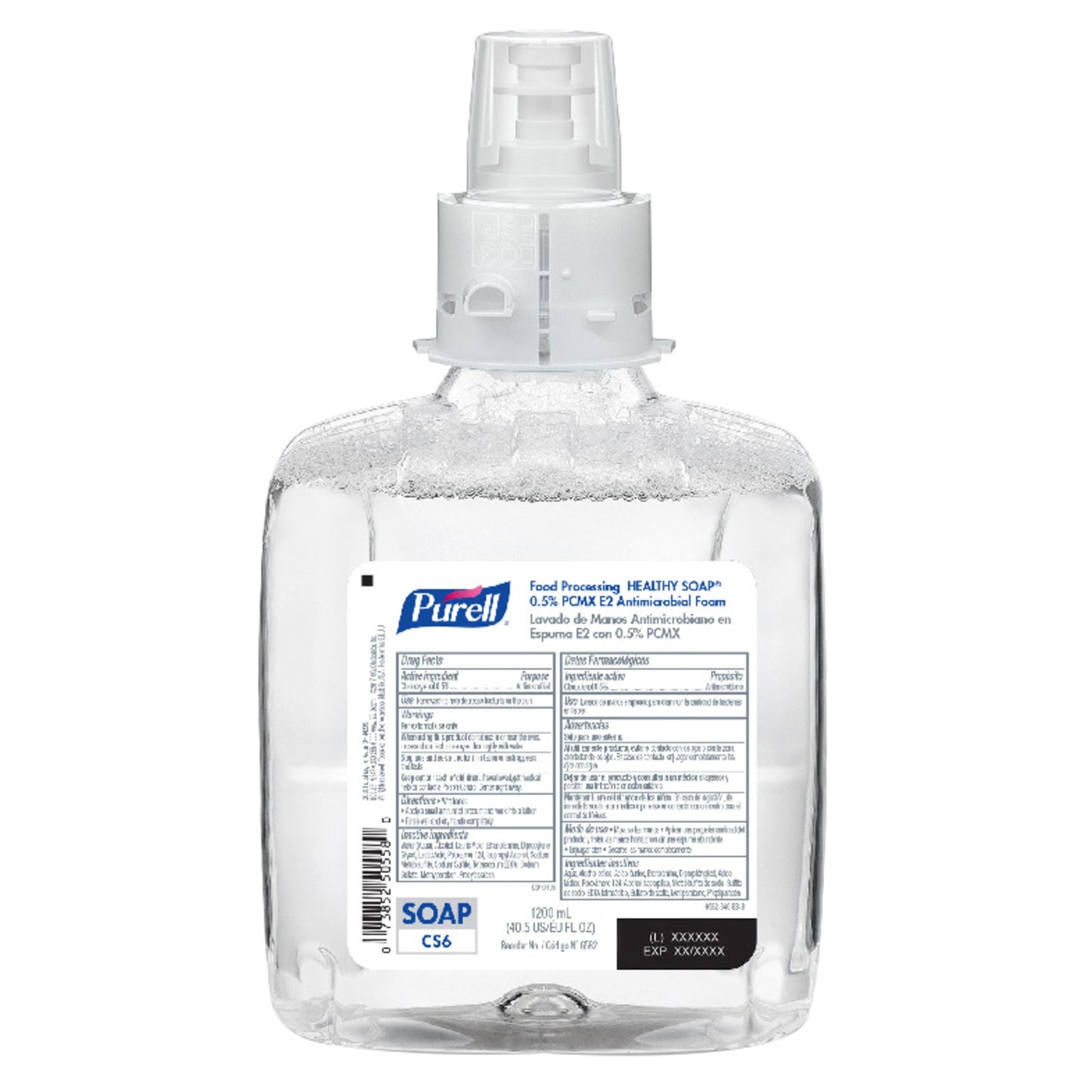 Healthy Soap 0.5% PCMX Antimicrobial Foam Handwash, Food Processing, 1200 ml, Clear, 2/cs