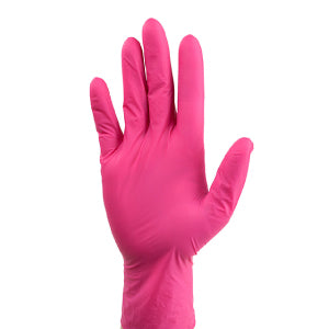 Exam Glove, Nitrile, Small, Powder-Free, Textured Finger, Pink, Non-Sterile, 200/bx, 10 bx/cs