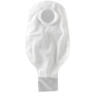 Drainable Pouch, 2-Piece, 12", 1-Sided Comfort Panel, Tail Clip, Transparent, 1 1/2" Flange, 10/bx (Continental US Only)