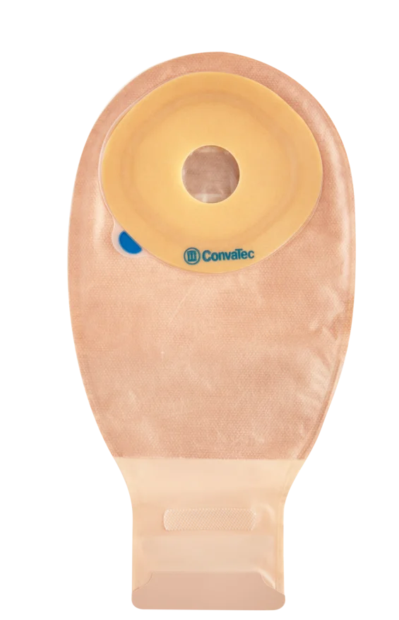 Drainable Pouch, 12", 2-Sided Comfort Panel, Pre-Cut Modified Stomahesive Skin Barrier, InvisiClose Tail Closure, Transparent, 1 3/8" Stoma, No Tape Collar, 10/bx (Continental US Only)