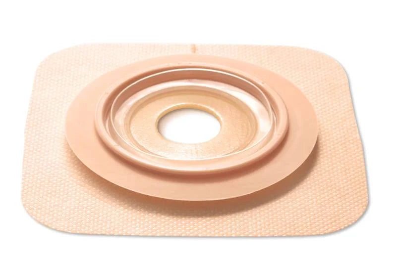 Stomahesive Skin Barrier with Mold-to-Fit Opening, Hydrocolloid Tape Collar, 2 1/4" Accordion Flange, 7/8" - 1 1/4" Stoma Opening, Tan, 10/bx (Continental US Only)
