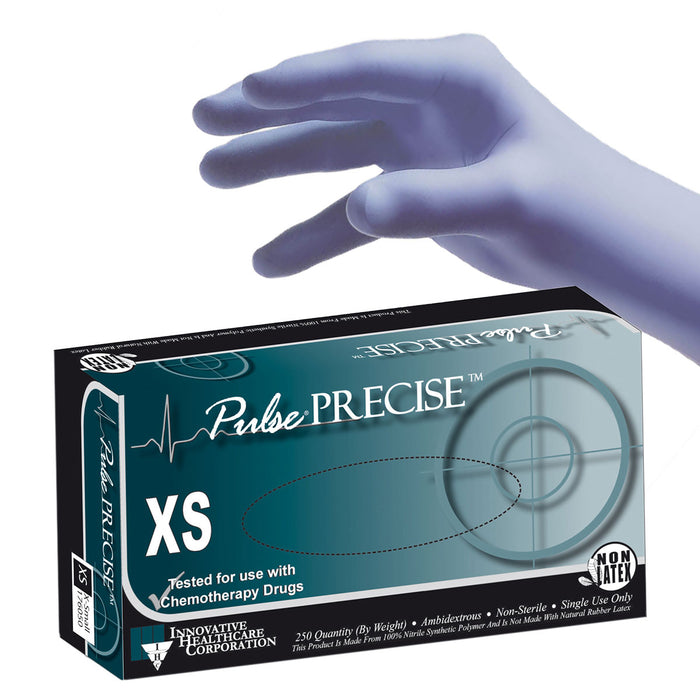 Exam Glove, Nitrile, Lavendar Blue, X-Small, Powder-Free (PF), Textured, Non-Sterile, 250/bx, 10 bx/cs