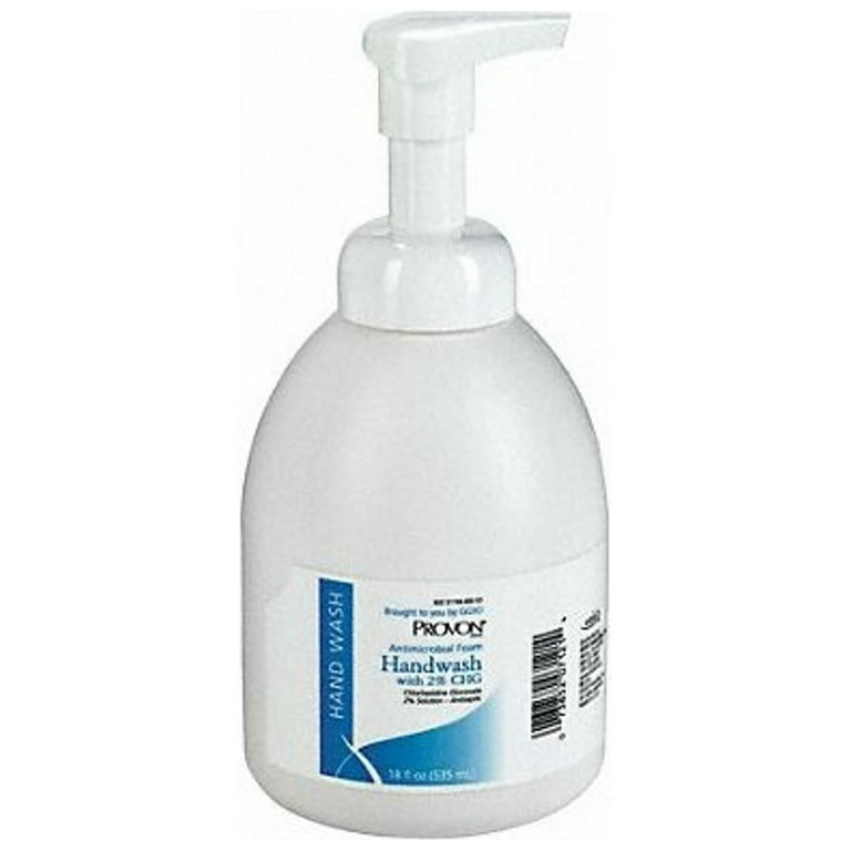 PROVON Foaming Antimicrobial Skin Cleanser with 2% CHG, 535mL Counter Top Pump Bottle, 6/cs (144 cs/plt)