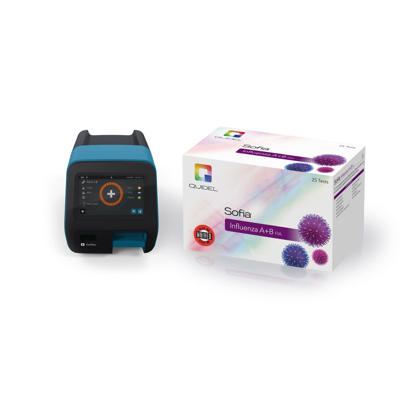 Sofia 2 Influenza A+B FIA Starter Kit, Includes: (1) Leased Sofia, (1) Install Pack and (1) Flu Kit, 25 tests/kt (Continental US Only - including Alaska & Hawaii) (DROP SHIP ONLY)