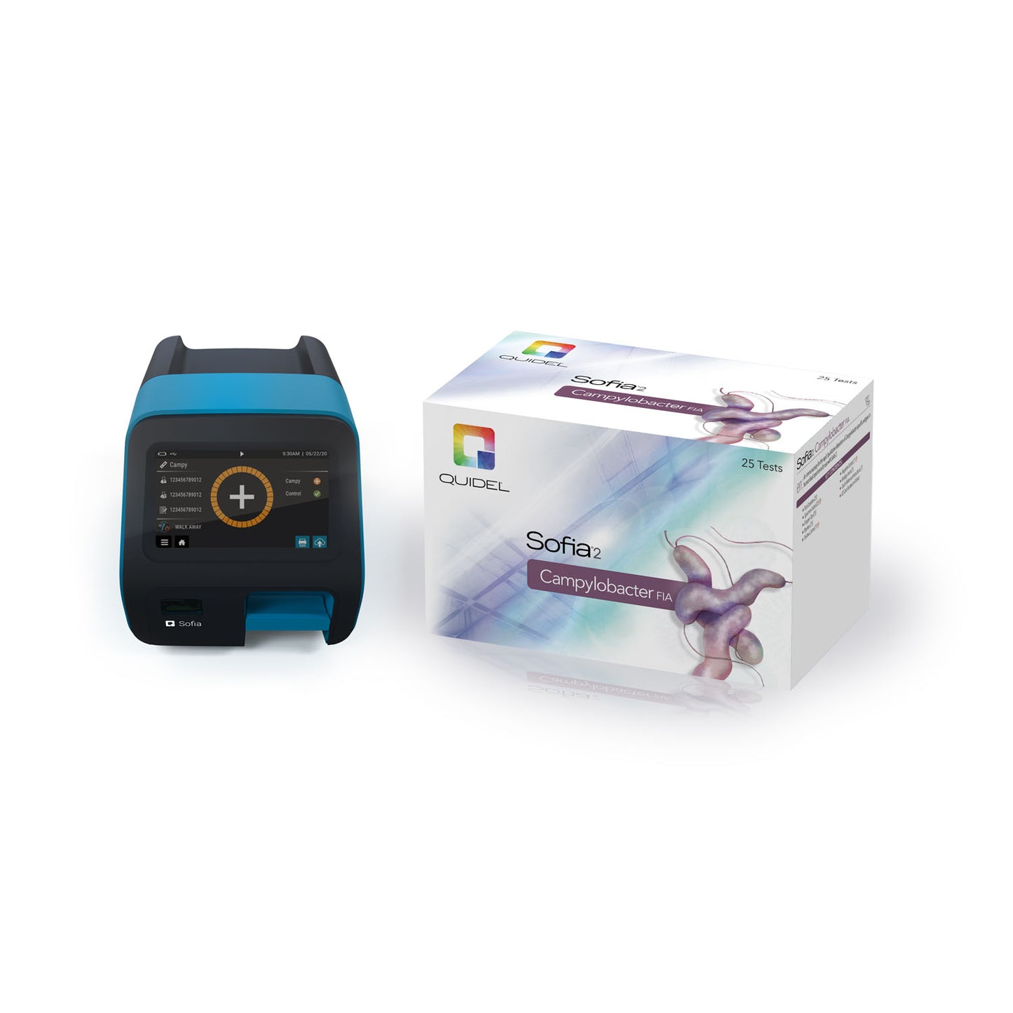 Sofia 2 Campylobacter FIA Starter Kit, Includes: (1) Leased Sofia 2 Analyzer, (1) Install Pack, (1) Sofia Campylobacter Kit (Continental US Only - including Alaska & Hawaii) (DROP SHIP ONLY)